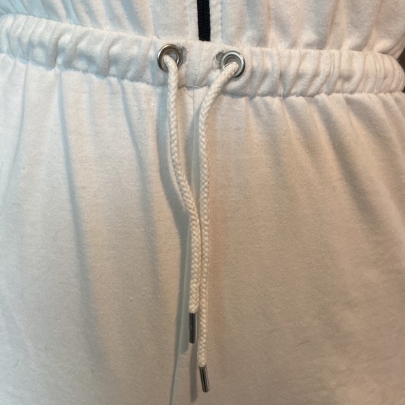 PrettyLittleThing white romper size 10 sporty athleisure skater California - Picture 7 of 13